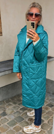 ANDA maxi jacket teal