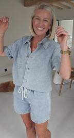 KAE jeans shorts soft blue