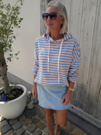 AMY summer hoodie blue