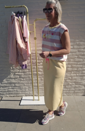 ELIE midi skirt yellow