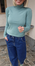 BASIC viscose turtleneck knit mint