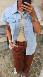 STEVIE sleeveless jeans jacket