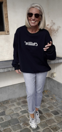 CHILLIN' oversized sweatshirt black