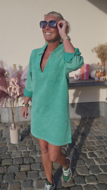 THE PERFECT JEANS 2 longsleeve dress bright green
