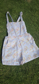 FLOWER POWER dungaree shorts