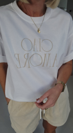 CIAO AMORE cotton T-shirt