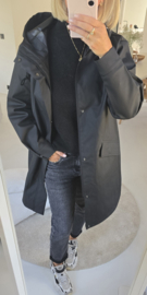 BYE BYE RAINY DAYS raincoat black mat