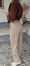ZITA soft corduroy pants beige
