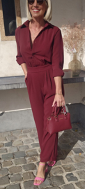 ANNA jumpsuit burgundy