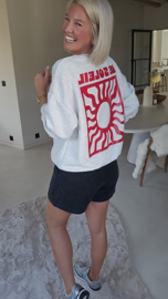 CALISTA high waist cotton summer short black