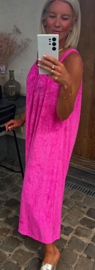 DODI maxi terry dress fuschia