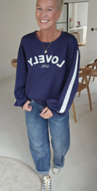 LOVELY GIRL sweatshirt navy