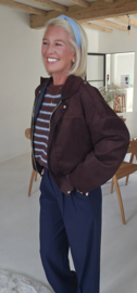 VIVI suede jacket chocolat