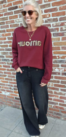 LEO AMOUR sweatshirt burgundy