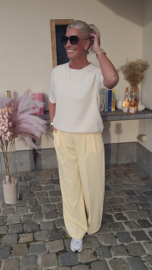 SUNLIT tailored pants soft yellow