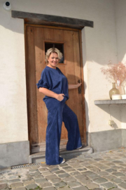 DOMI velours set navy