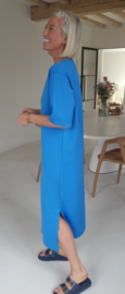 RANI cotton T-shirt dress blue