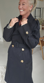 KAROLINA trench coat black