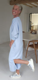 CELIA maxi sweatshirt dress blue