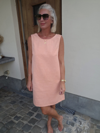 THE PERFECT JEANS 2 sleeveless dress peach