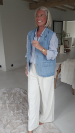 GOLDEN HEARTS shirt striped blue