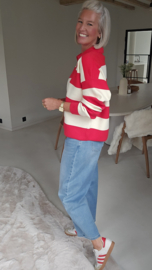 CANDY RUGBY knit red