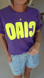 CIAO cotton T-shirt purple