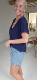 INA viscose tee navy