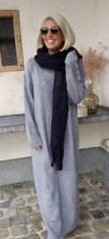 CARLA maxi knit dress grey tall line