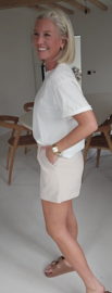ANNAH tailored shorts soft beige