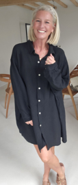 AMALFI tetra shirt dress black