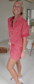 KAE jeans shorts cranberry