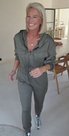 ANA sweatshirt jumpsuit khaki