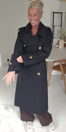 KAROLINA trench coat black