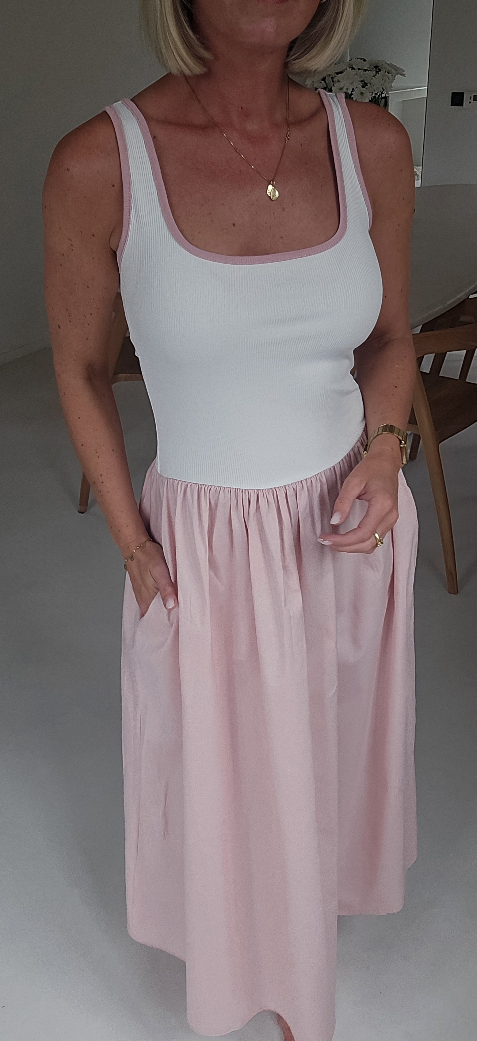 LOVI maxi dress soft pink