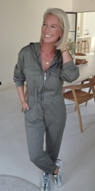 ANA sweatshirt jumpsuit khaki