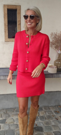 BONITA 2 knit set christmas red