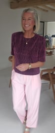 CECILIA suit pants pastel pink