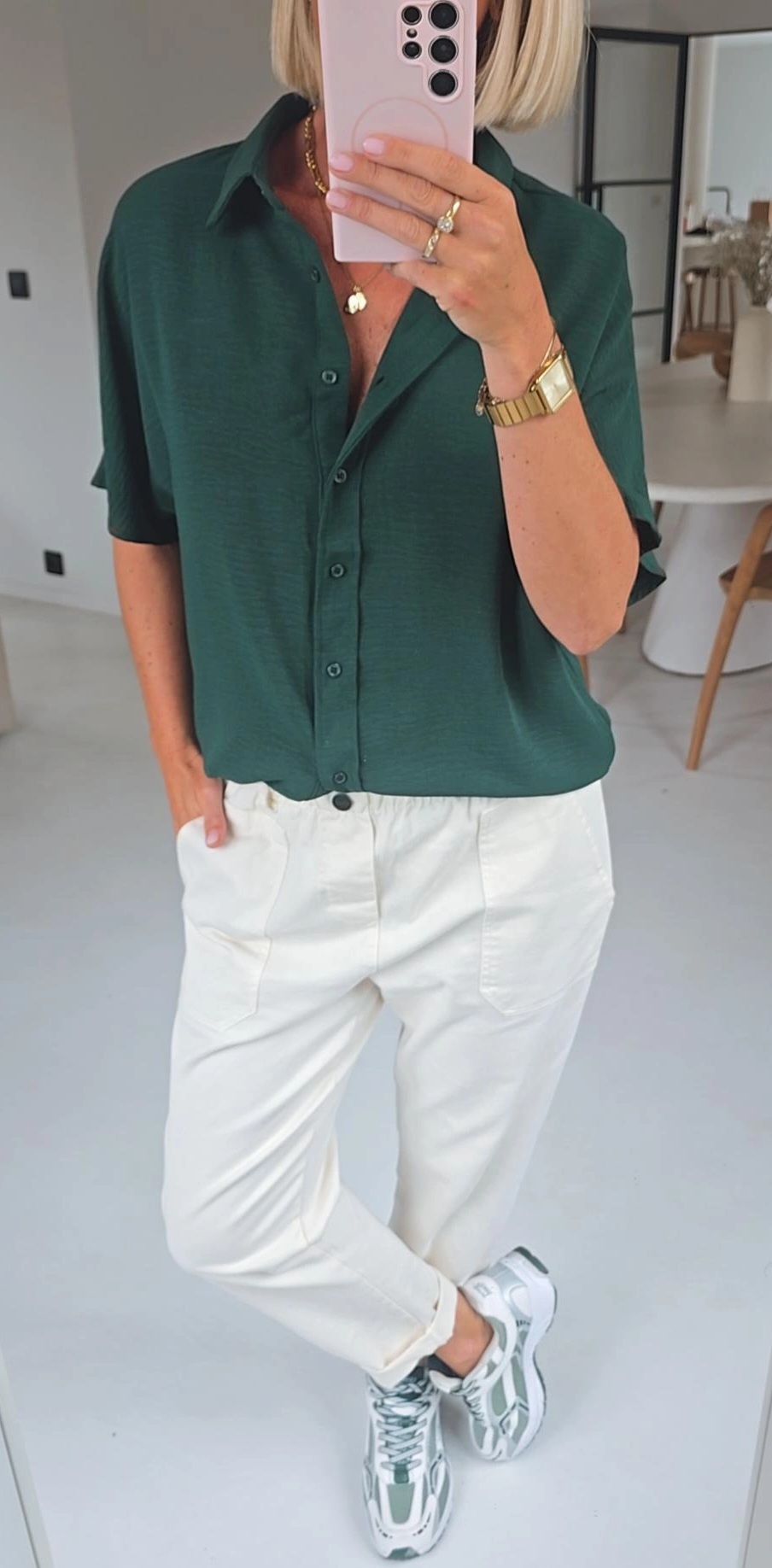 MIA short-sleeved shirt forest green