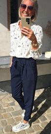 MISSIE cotton blouse blue