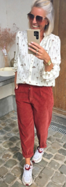 MELODI loose corduroy pants sienna