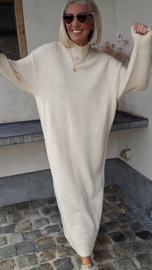 CARLA maxi knit dress soft beige tall line