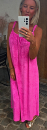 DODI maxi terry dress fuschia