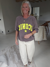 ICONIC sweatshirt chocolat