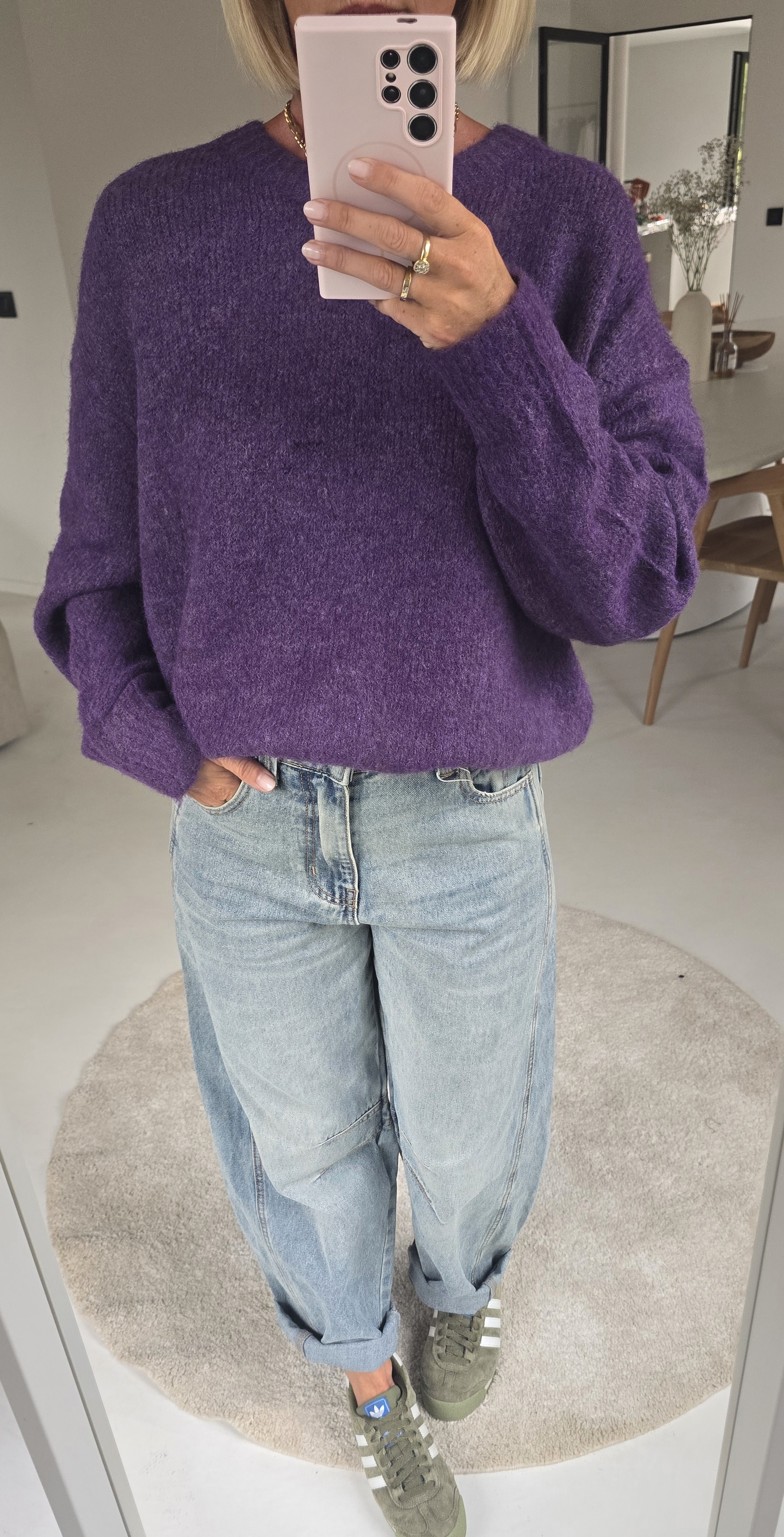 BEZIERS soft knit violet