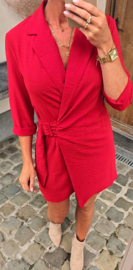 BABSIE wrap dress red
