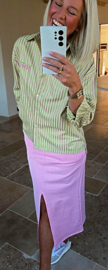 PENNY maxi sweatshirt skirt pink