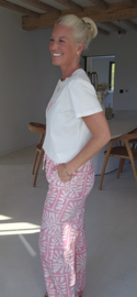 LA VIE EN ROSE cotton T-shirt white