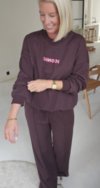 ICONIC sweatshirt chocolat