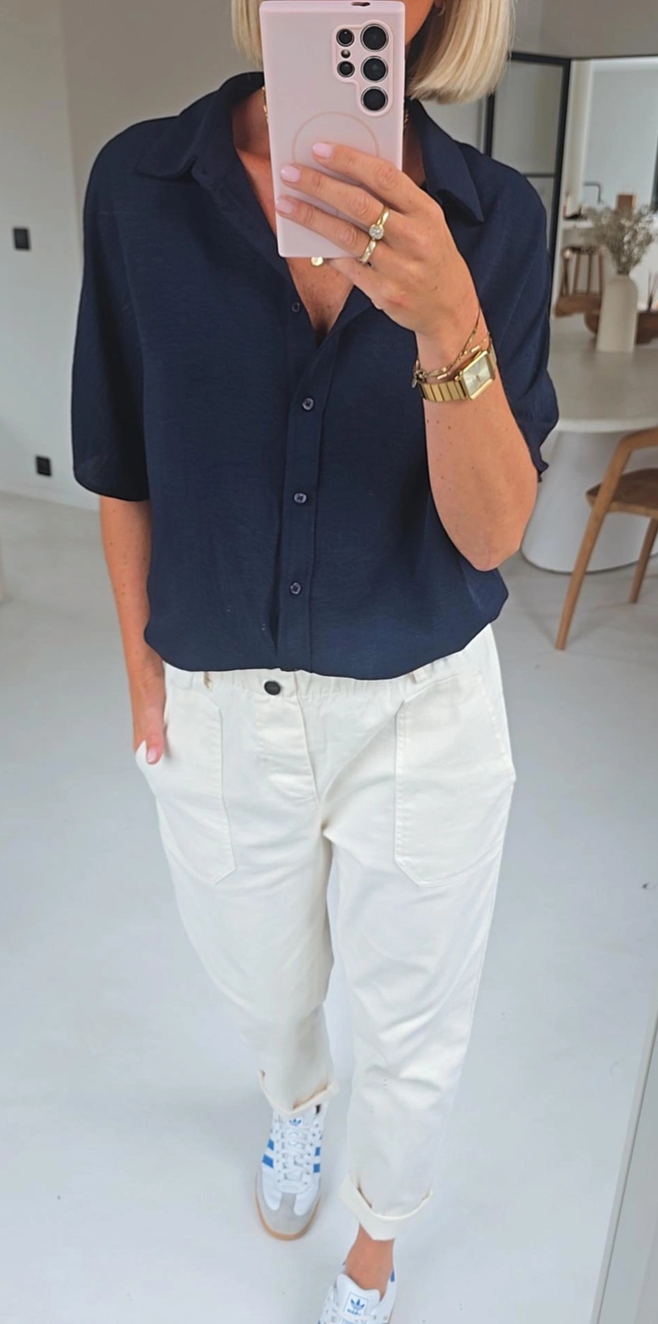 MIA short-sleeved shirt navy